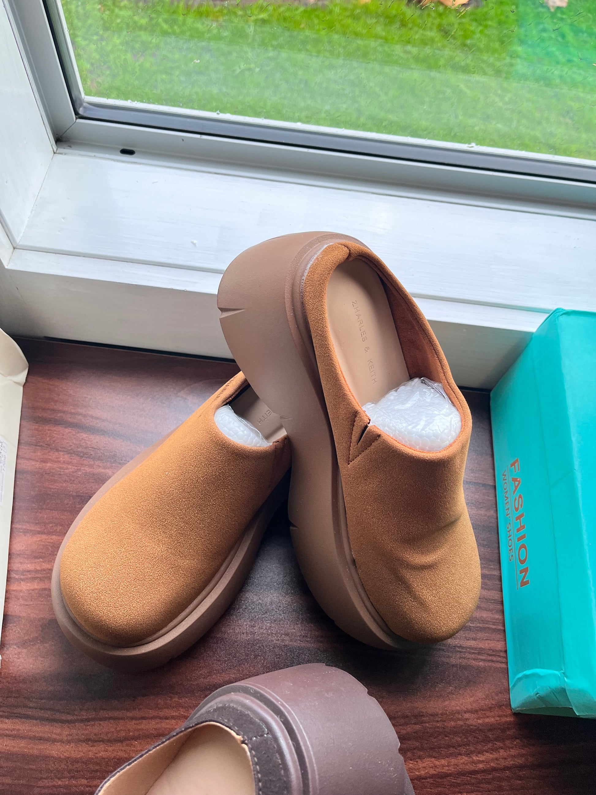 Celebrity Style Thick-Soled Baotou Half-Slippers for Women's Outer Wear Heightening Birkenstock Shoes