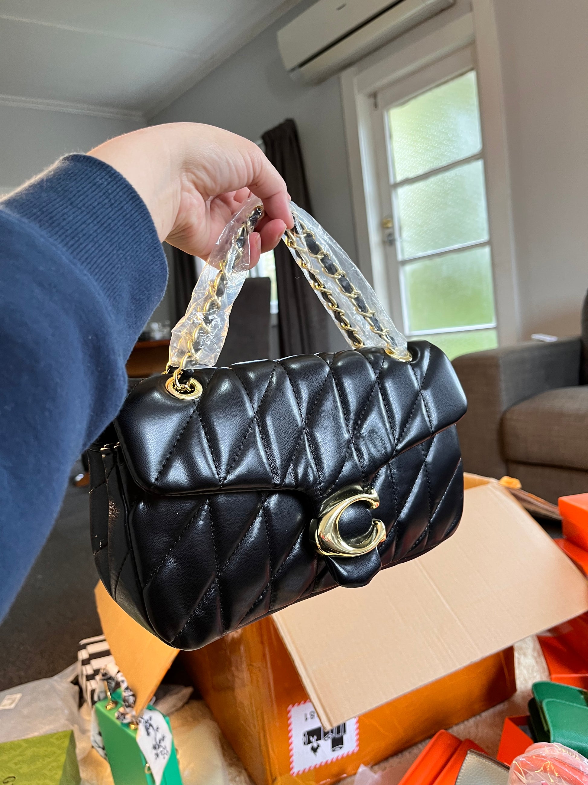 Coach soft leather crossbody and shoulder bag
