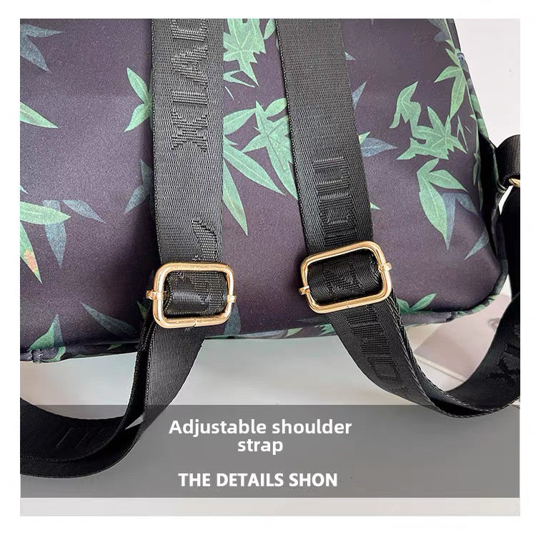 Bamboo style Waterproof Large Capacity Shoulder backpack Bag