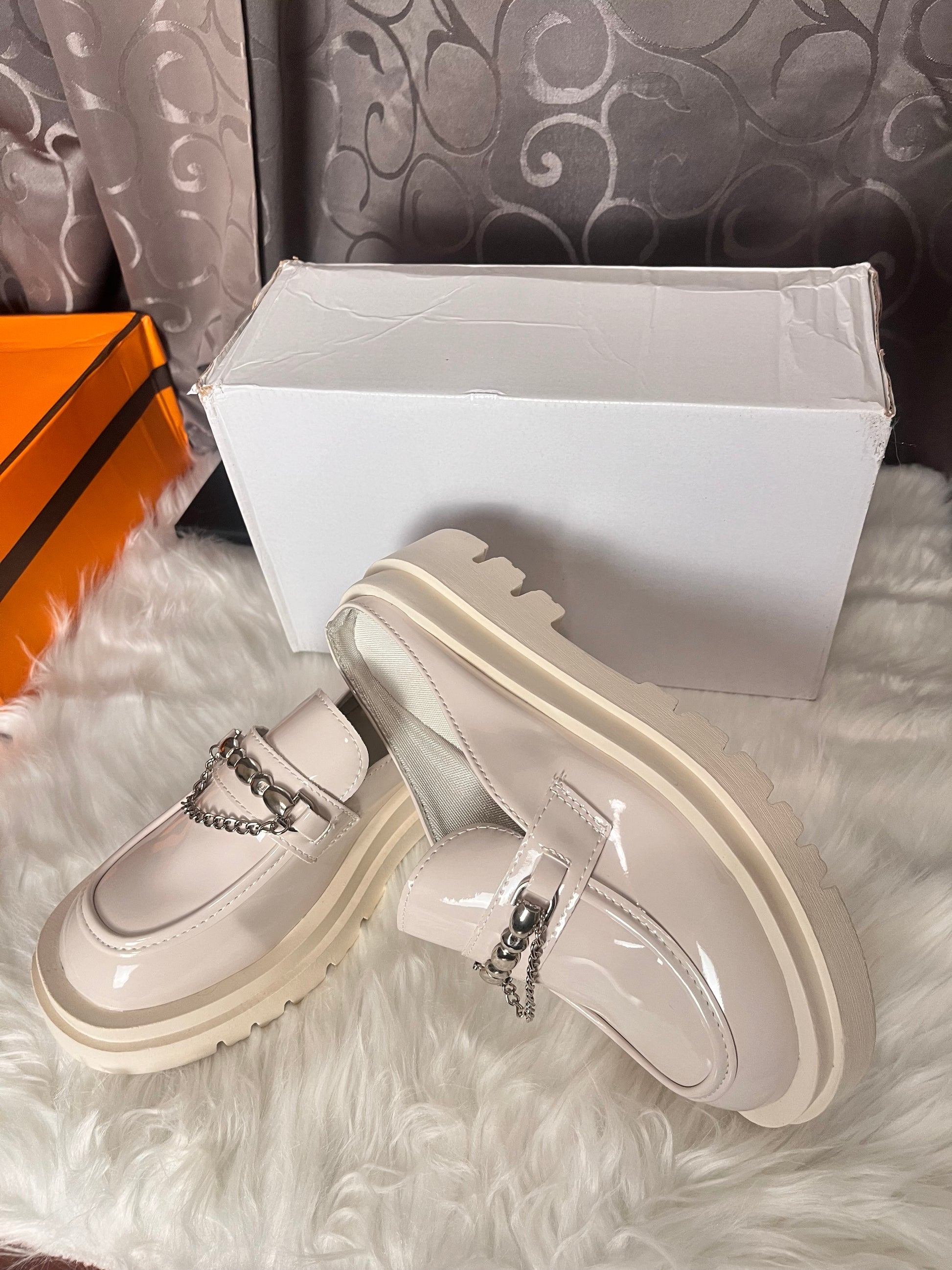 Fat Wide Fat Feet Baotou Half Slippers Women's Outer Wear Thick-Soled Sponge Cake Without Heel Lazy Slippers