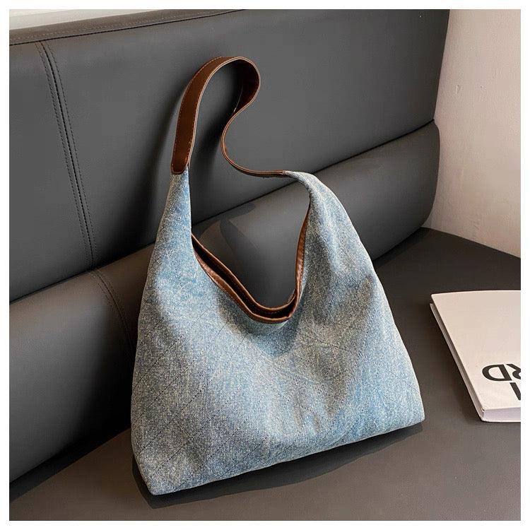 Large Denim Bag 2025 New style Shoulder High-End Tote Bag