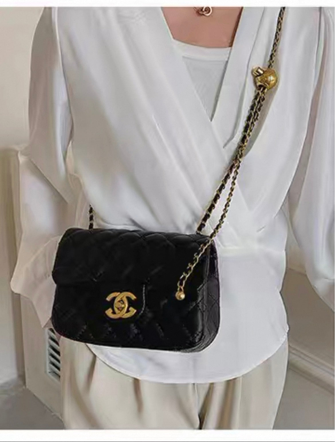 C mini quilted crossbody bag