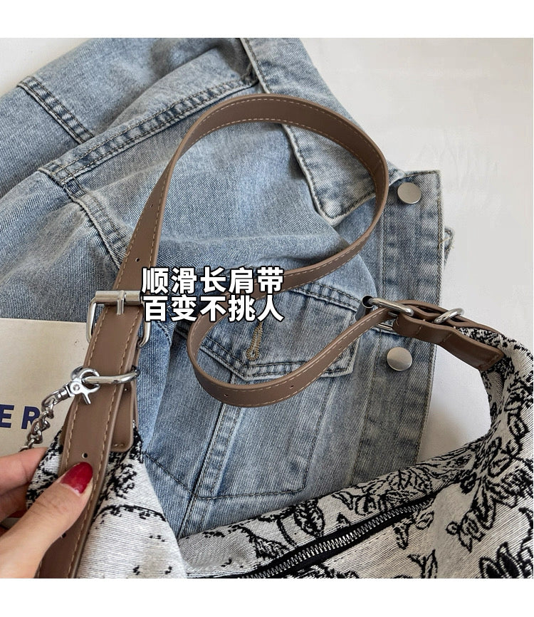 New Chinoiserie National Style Canvas Large Capacity bag