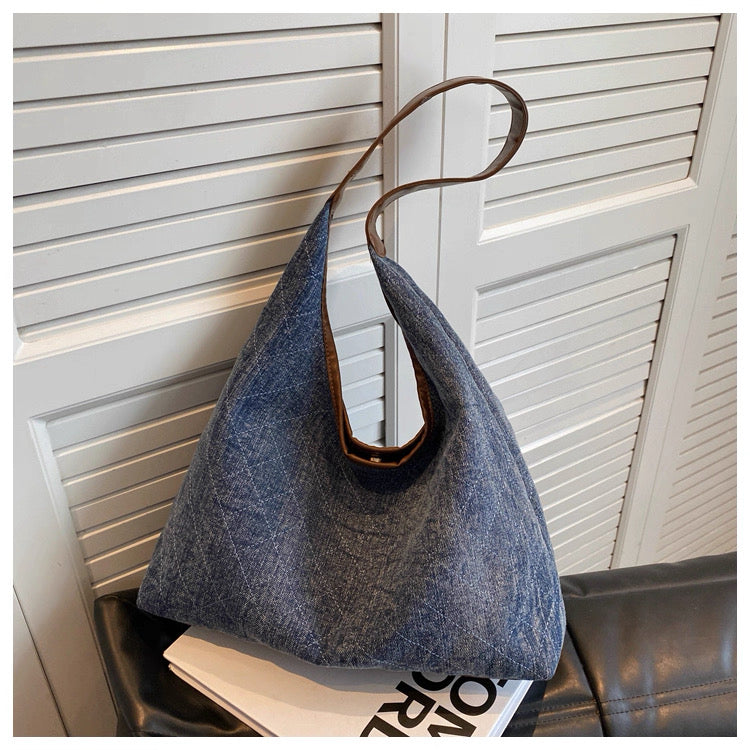 Large Denim Bag 2025 New style Shoulder High-End Tote Bag