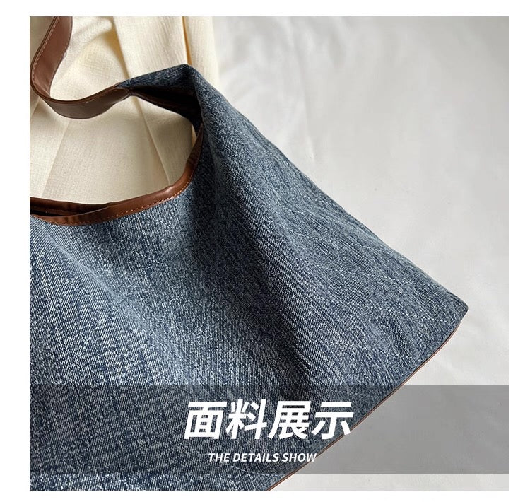 Large Denim Bag 2025 New style Shoulder High-End Tote Bag
