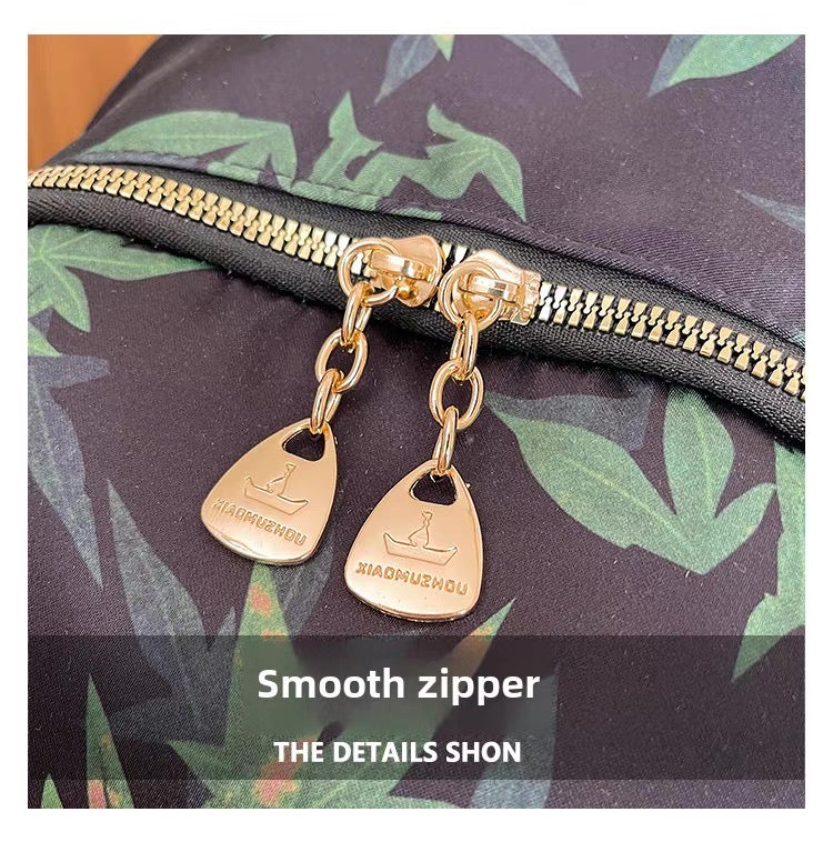 Bamboo style Waterproof Large Capacity Shoulder backpack Bag