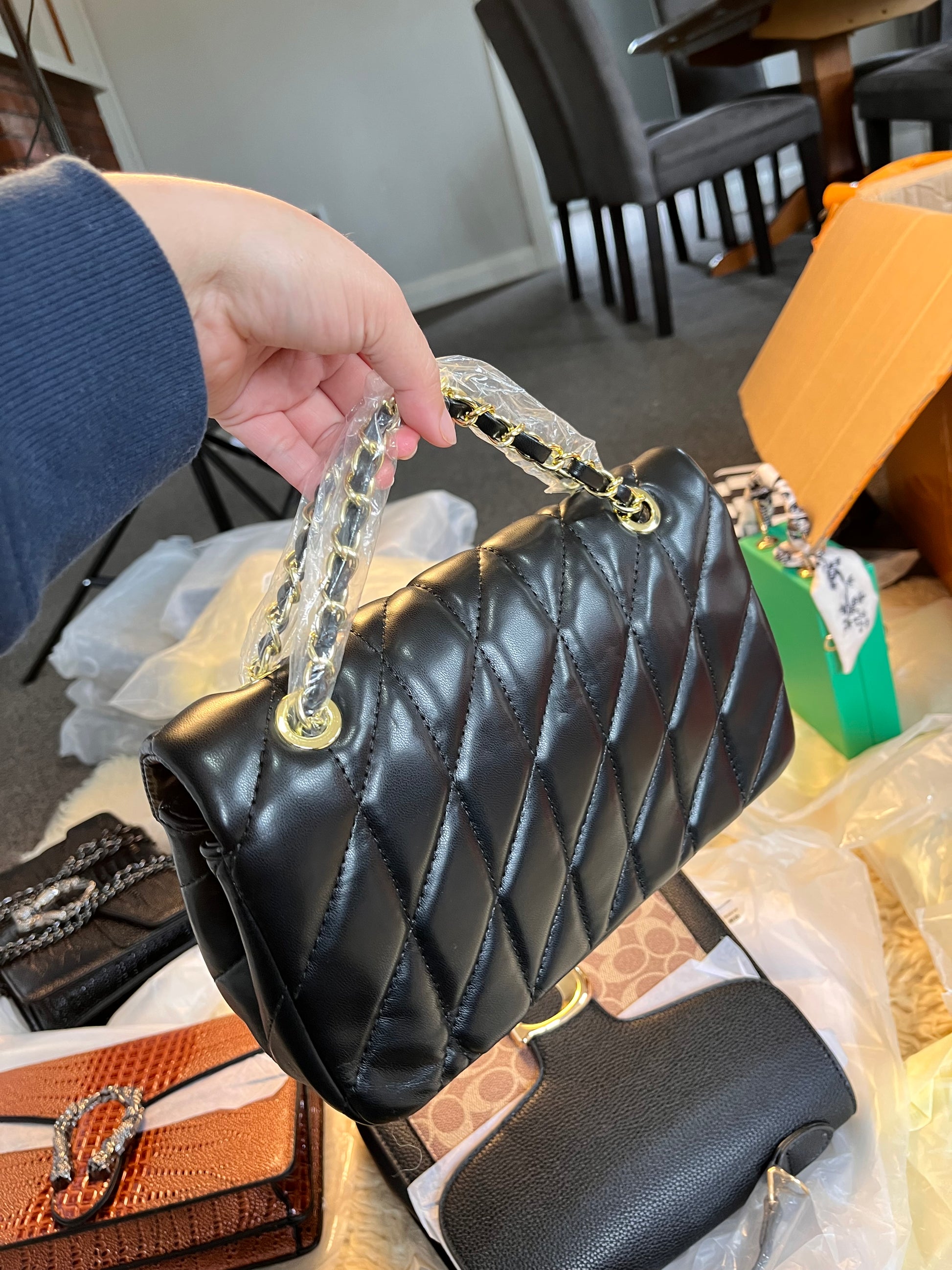 Coach soft leather crossbody and shoulder bag