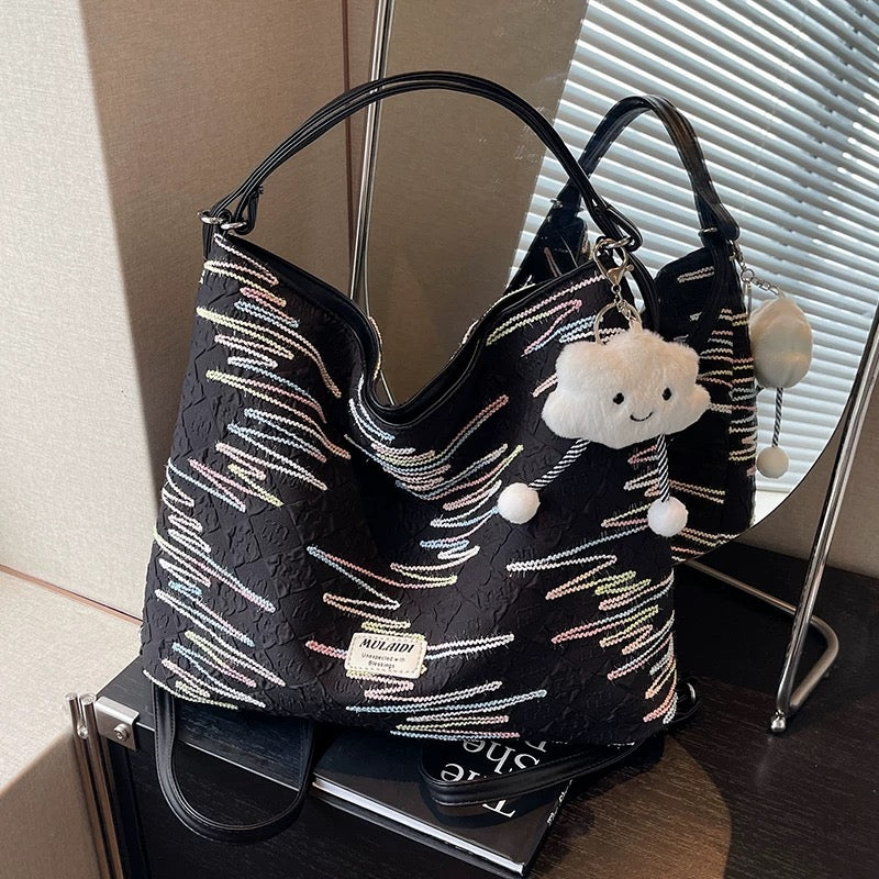 Large Canvas shoulder crossbody bag