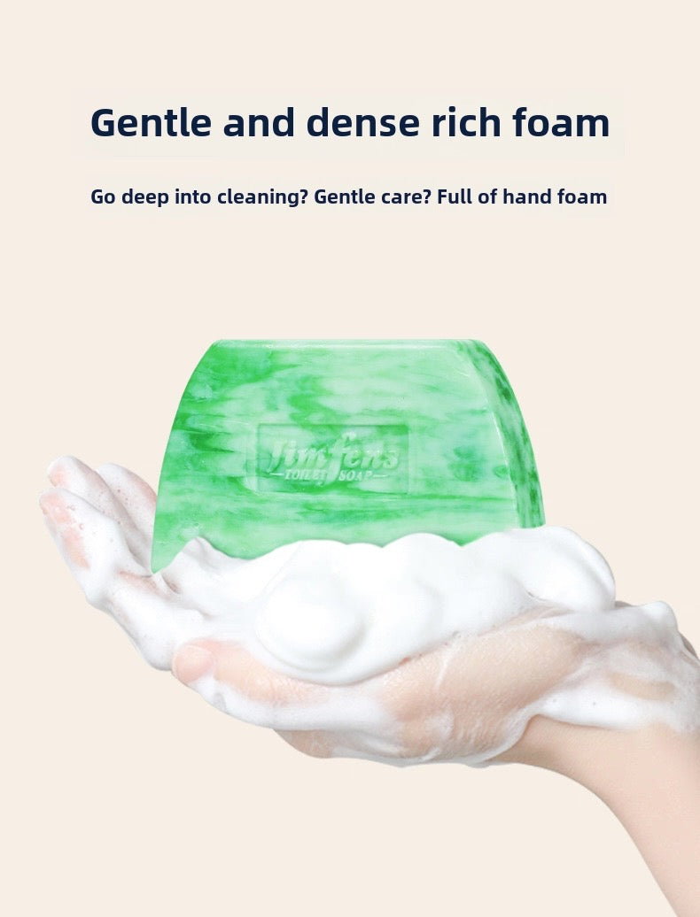 Authentic Jasmine Old Domestic High-End Essential Oil Perfume Bath Soap with free bubble net