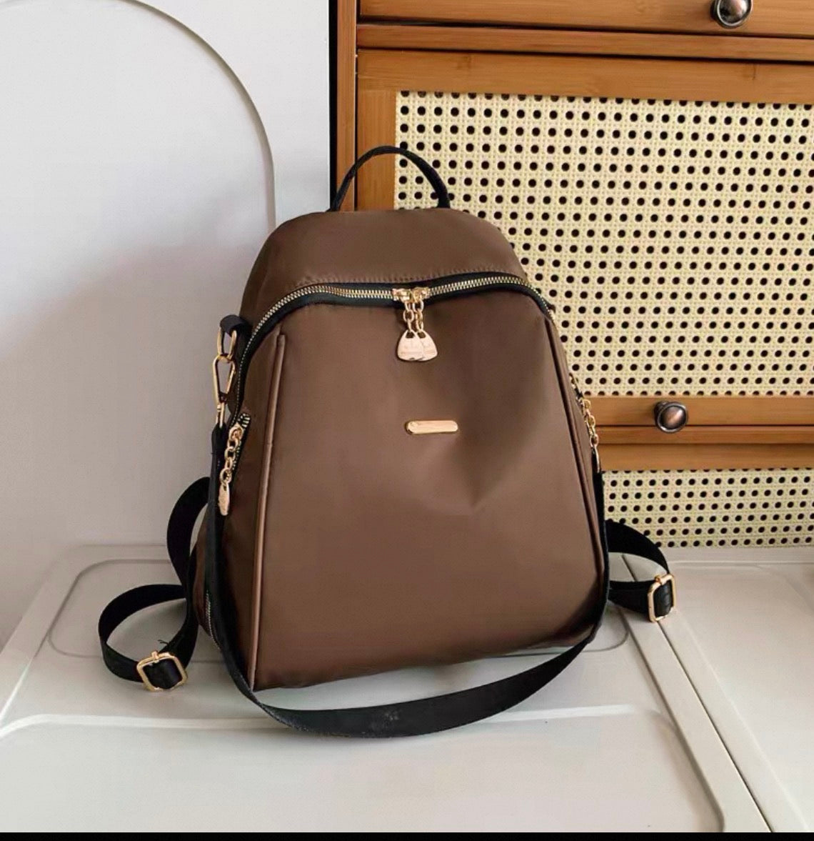 Bamboo style Waterproof Large Capacity Shoulder backpack Bag