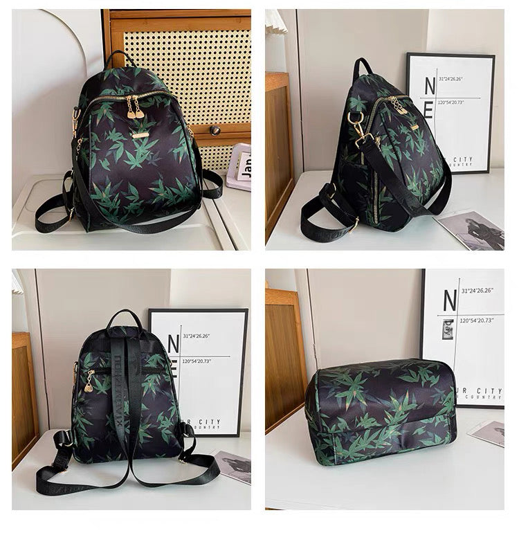 Bamboo style Waterproof Large Capacity Shoulder backpack Bag