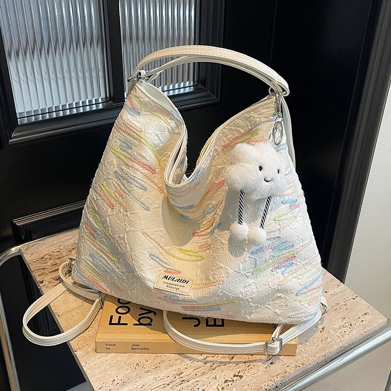 Large Canvas shoulder crossbody bag