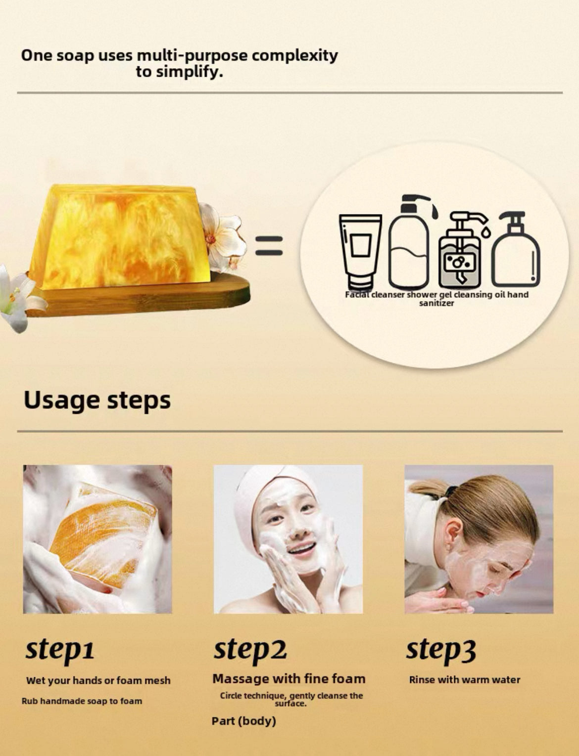 Woman’s Perfume Gold oil Soap
