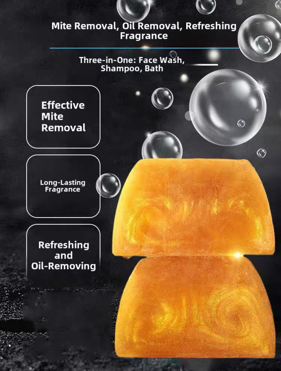 Authentic Men's High-End gold Perfume soap