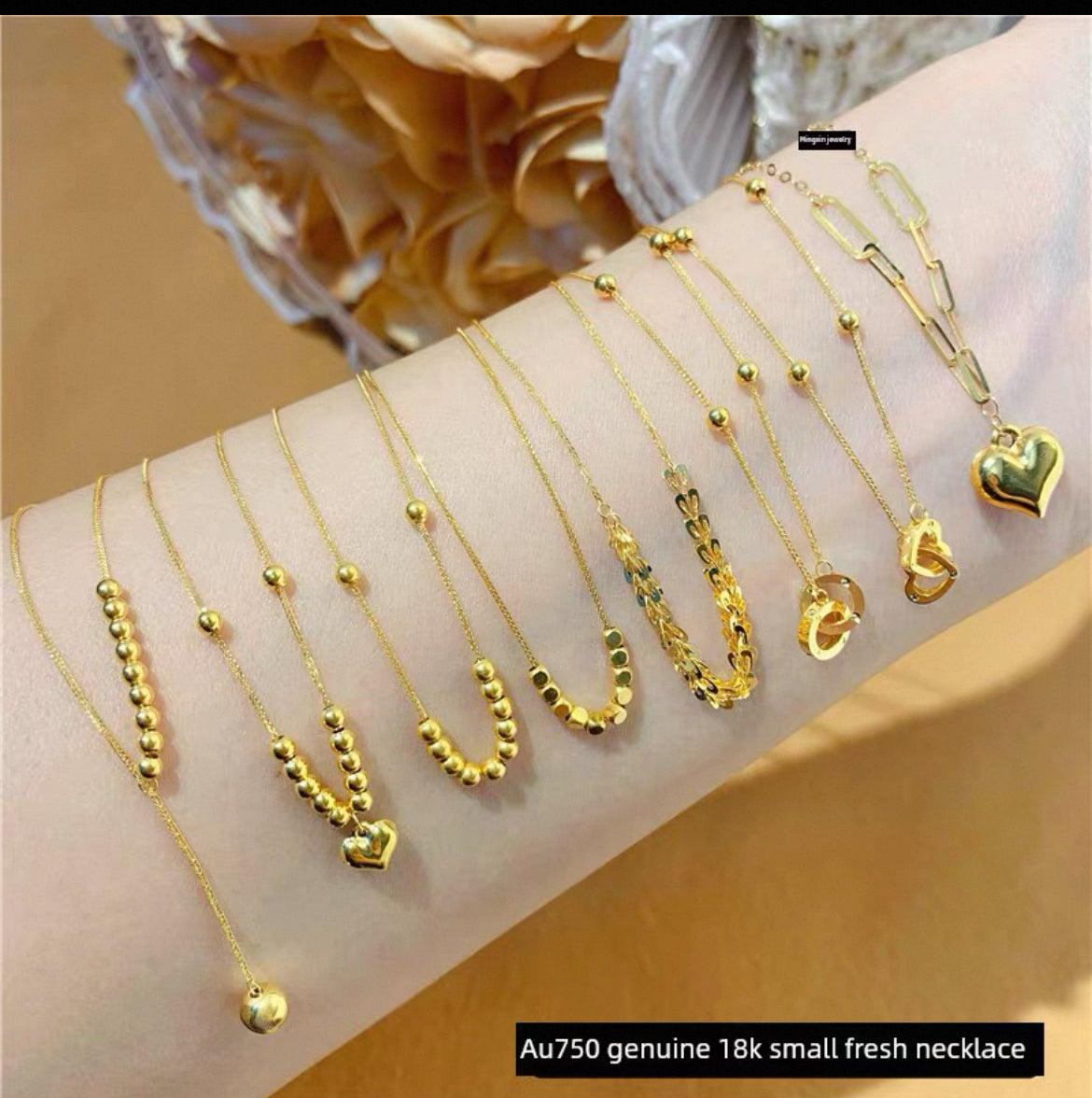 PRE ORDER ! REAL GOLD 18karat necklaces