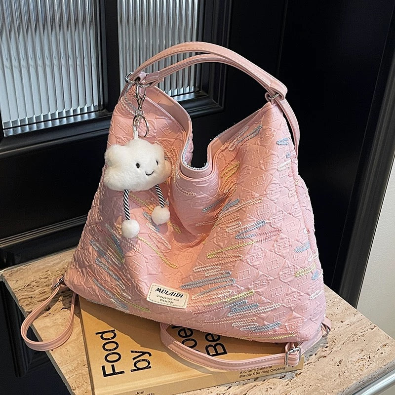 Large Canvas shoulder crossbody bag