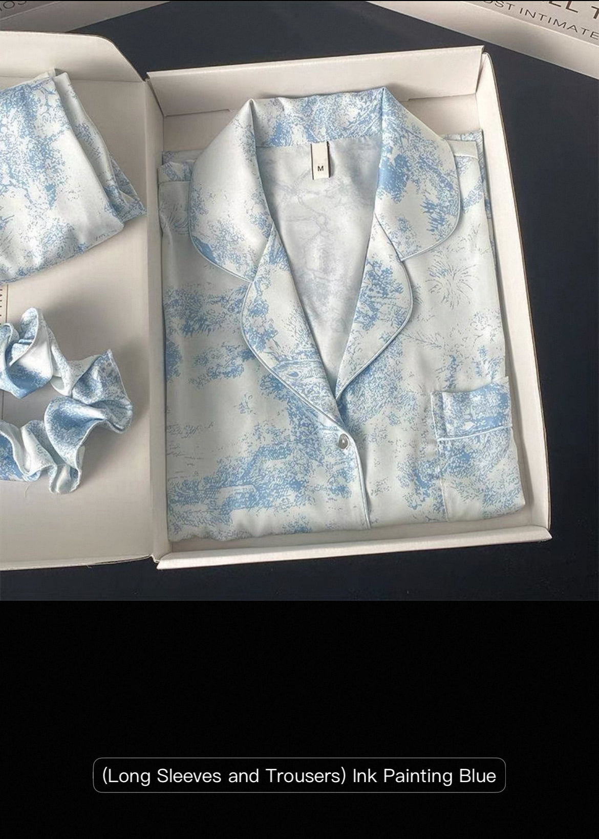 Pajamas for Women Ice Silk Long-Sleeved High-End sleepwear