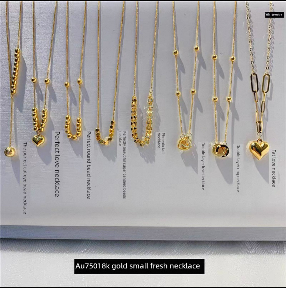 PRE ORDER ! REAL GOLD 18karat necklaces