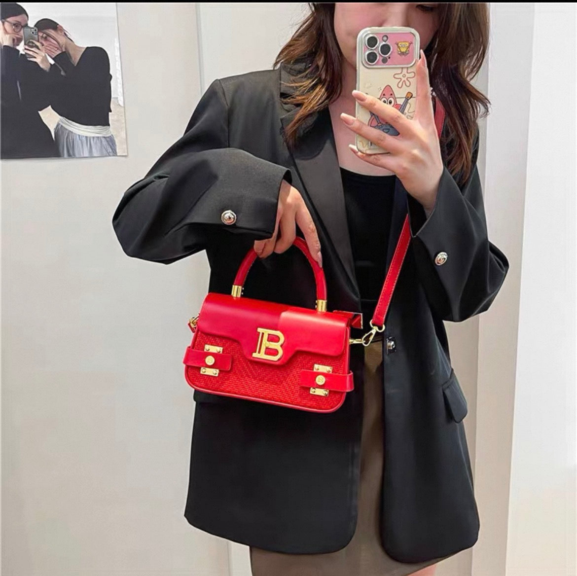 Balmain B-buzz Crossbody Versatile Commuter Box Bag .