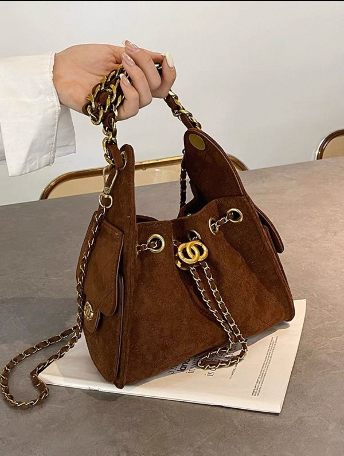 PRE ORDER, DUPE CROSSBODY MATTE LEATHER