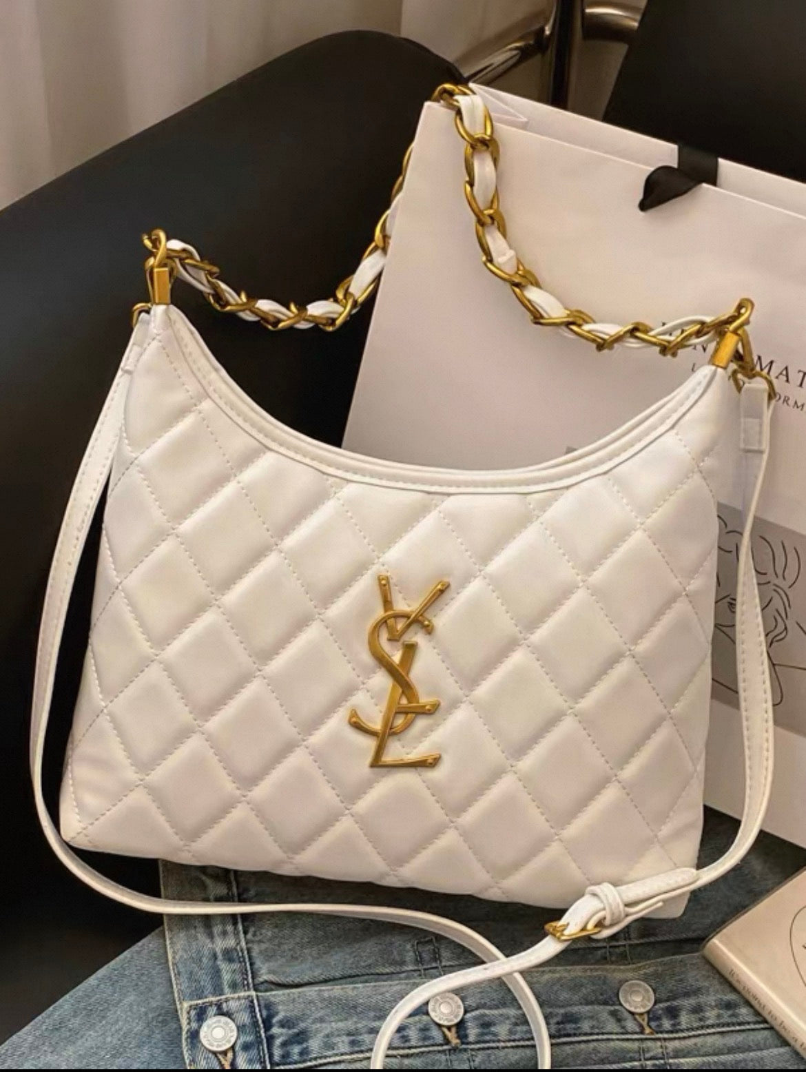 Y shoulder tote crossbody shoulder bag