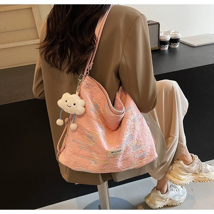 Large Canvas shoulder crossbody bag