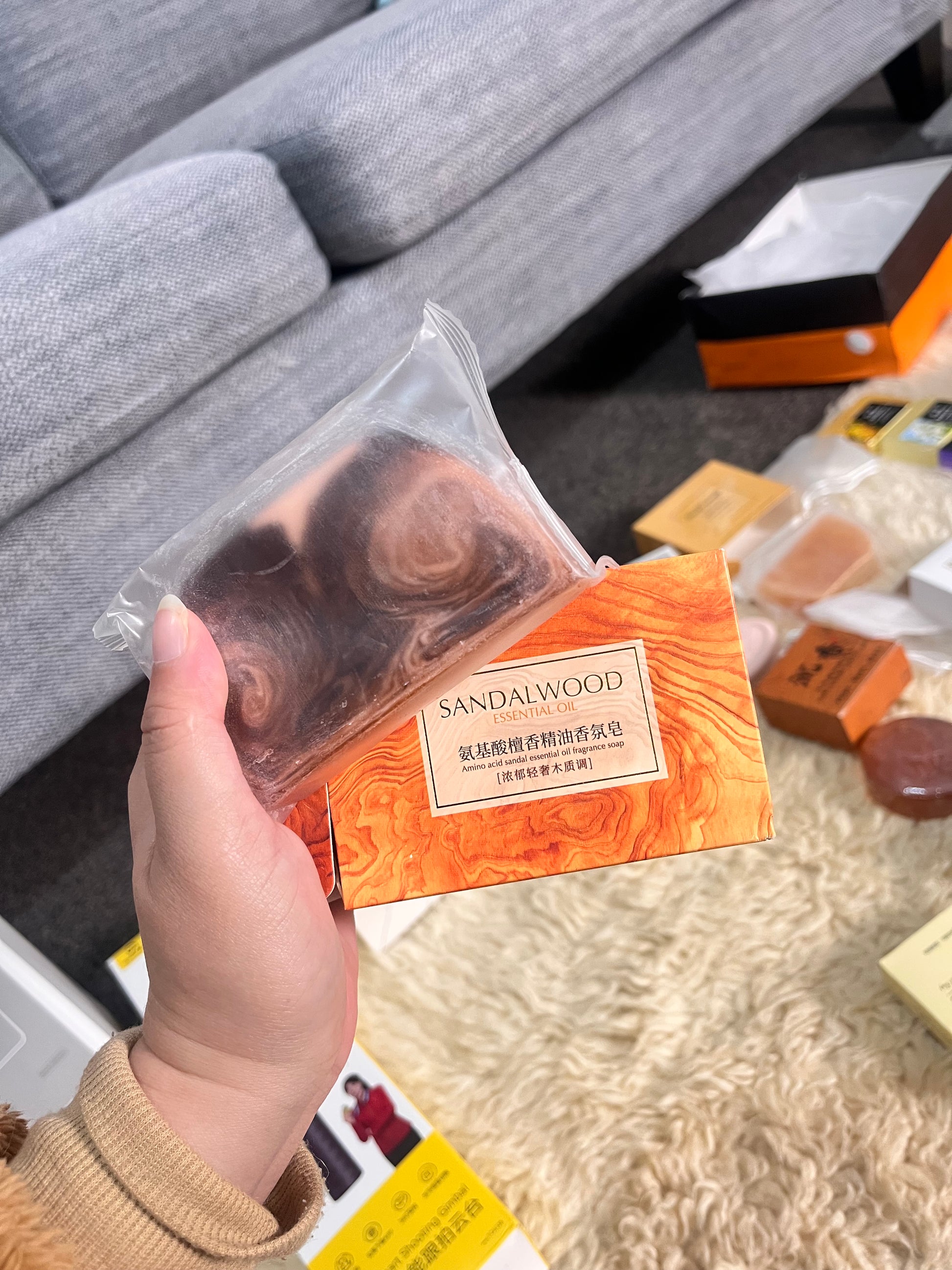 Authentic Indian Sandalwood Laoshan Essential Oil Soap Woody Fragrance