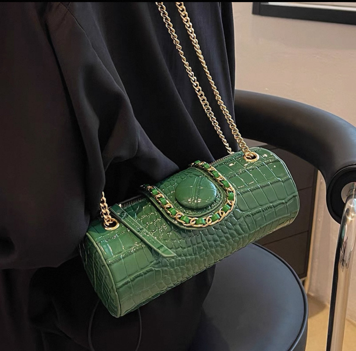 Small Women's New High-End Texture Chain Crossbody Bag