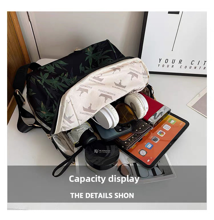 Bamboo style Waterproof Large Capacity Shoulder backpack Bag