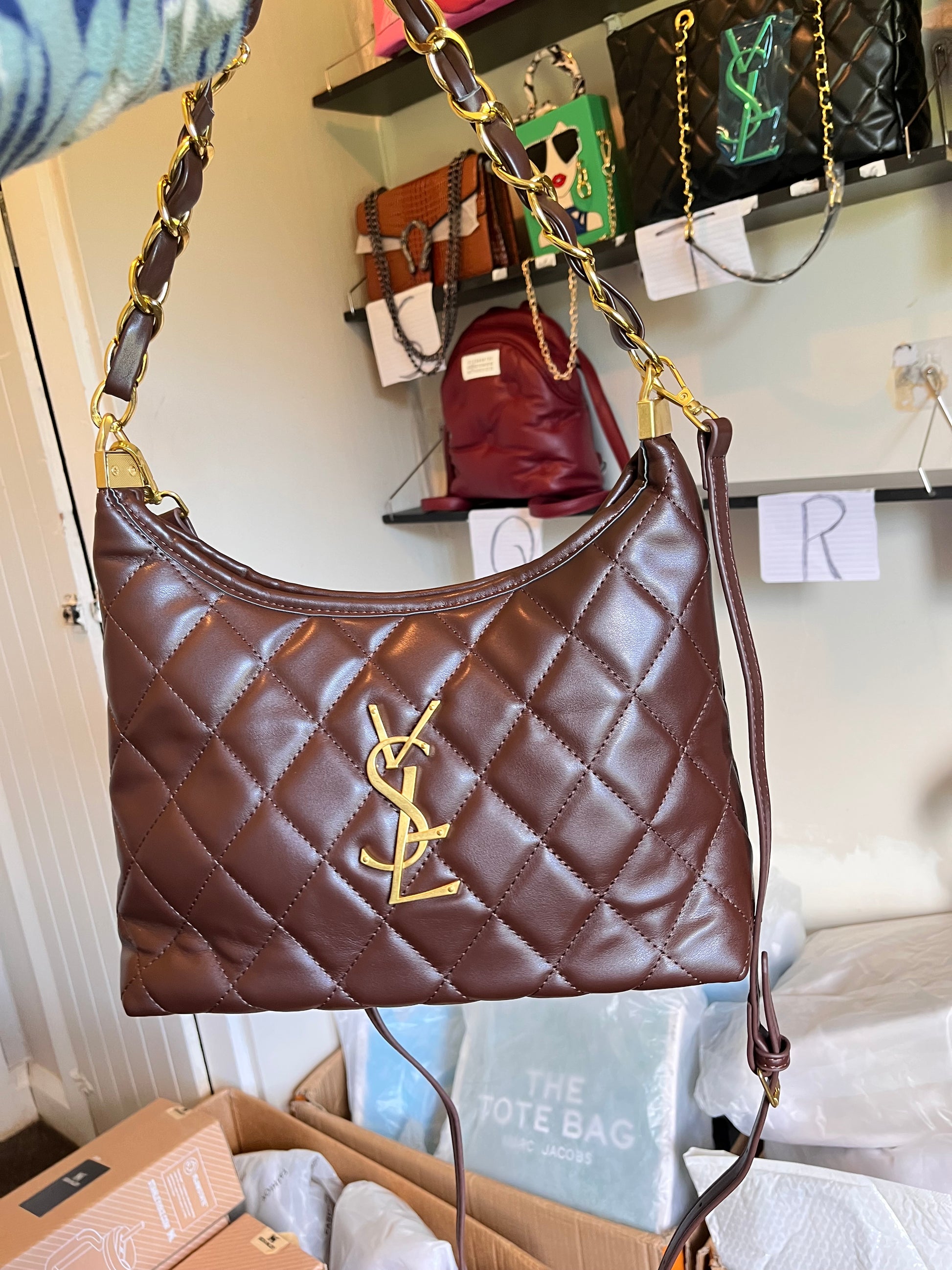 YSL Large-Capacity Versatile Armpit genuine leather bag