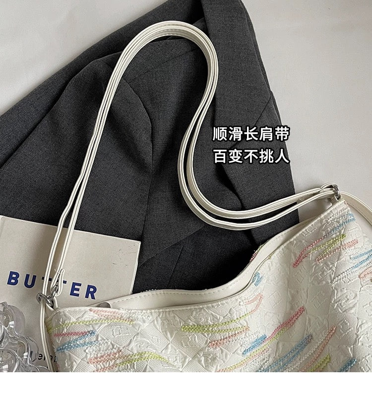 Large Canvas shoulder crossbody bag