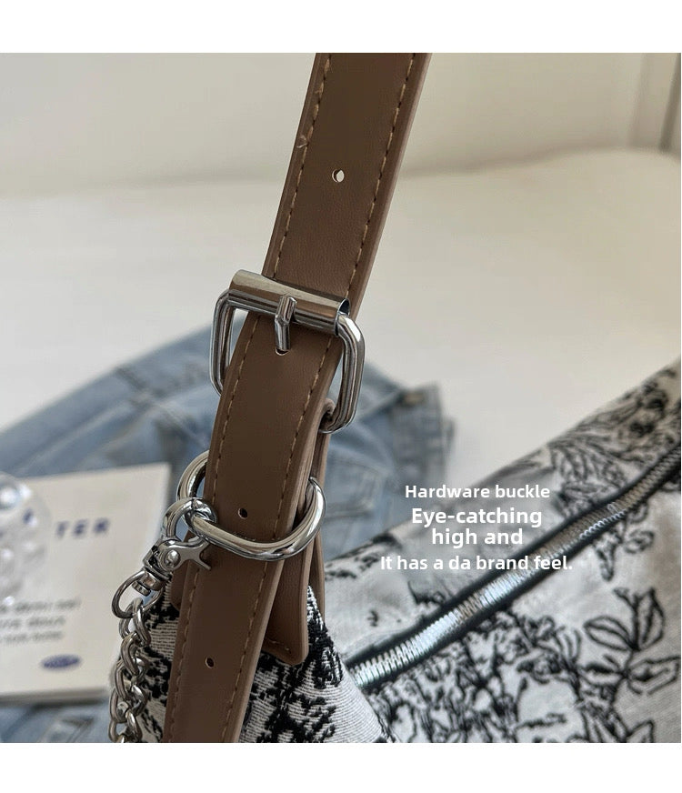 New Chinoiserie National Style Canvas Large Capacity bag