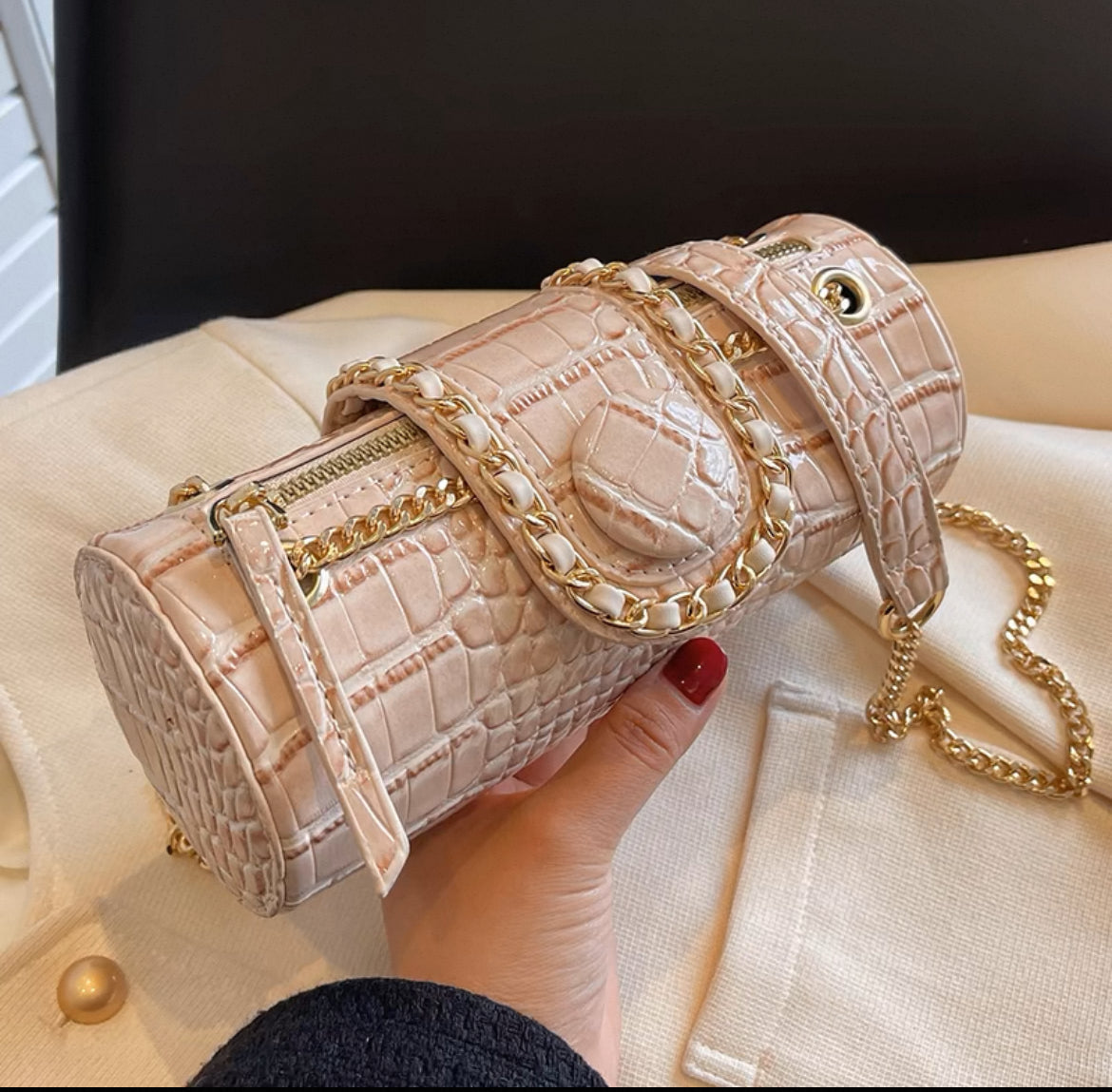 Small Women's New High-End Texture Chain Crossbody Bag