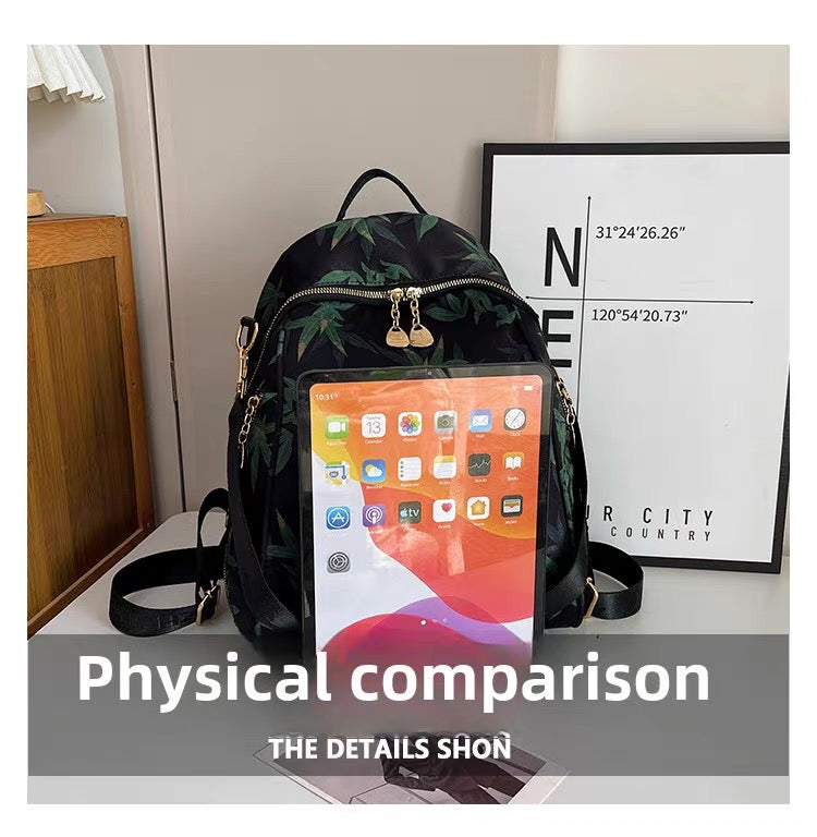 Bamboo style Waterproof Large Capacity Shoulder backpack Bag