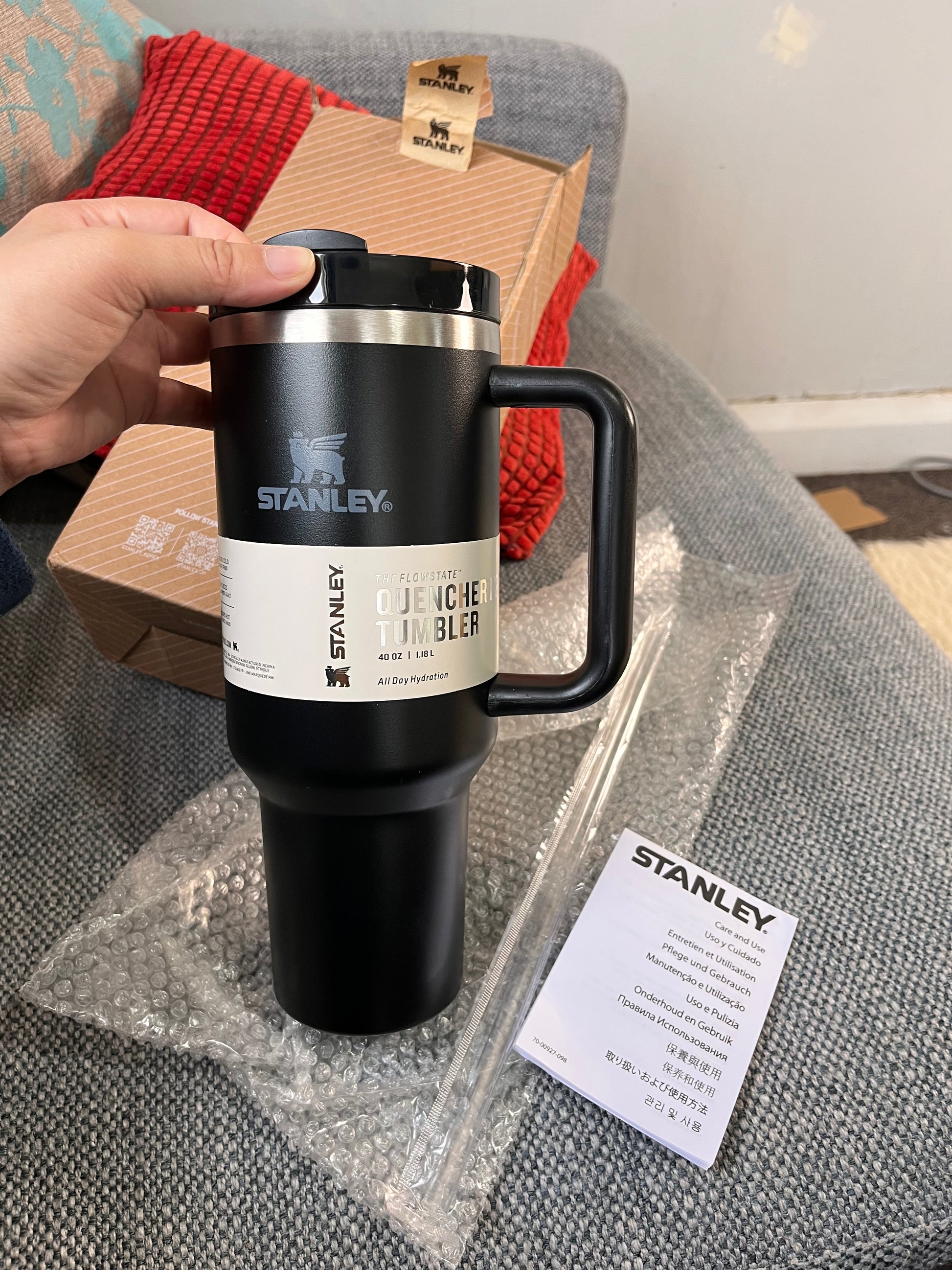 Stanley thumbler Cup with straw 1.18L