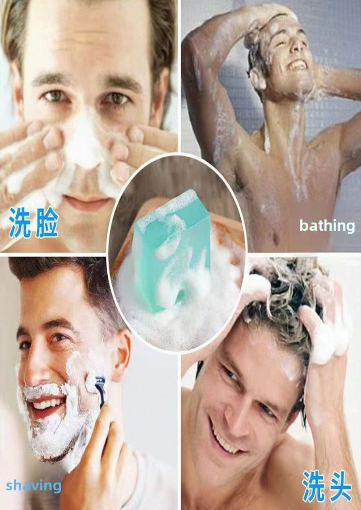 Men's Cologne Oil Control Refreshing Bath Handmade Soap for Face and Body it has Long-Lasting Perfume Scent