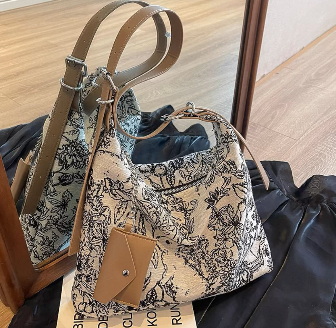 New Chinoiserie National Style Canvas Large Capacity bag