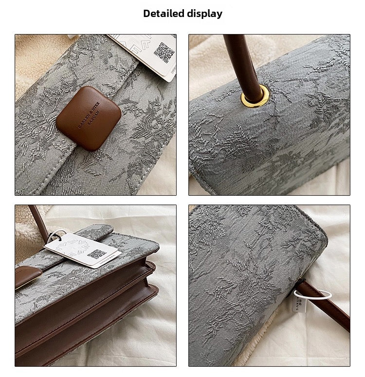 French Niche Bag for 2025 Hot Style Super Hot ,New High-End Satchel Small Square Bag Hot Style Armpit Baguette Bag