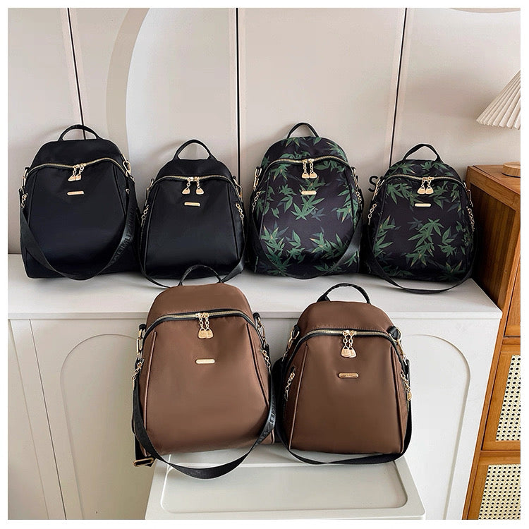 Bamboo style Waterproof Large Capacity Shoulder backpack Bag