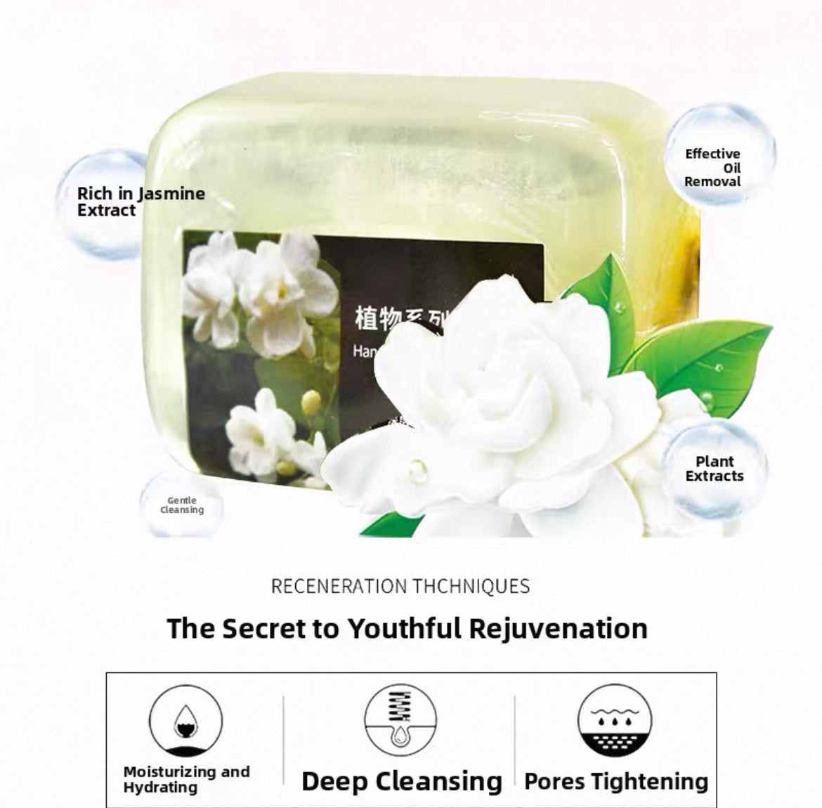 Handmade Jasmine Scented oil soap