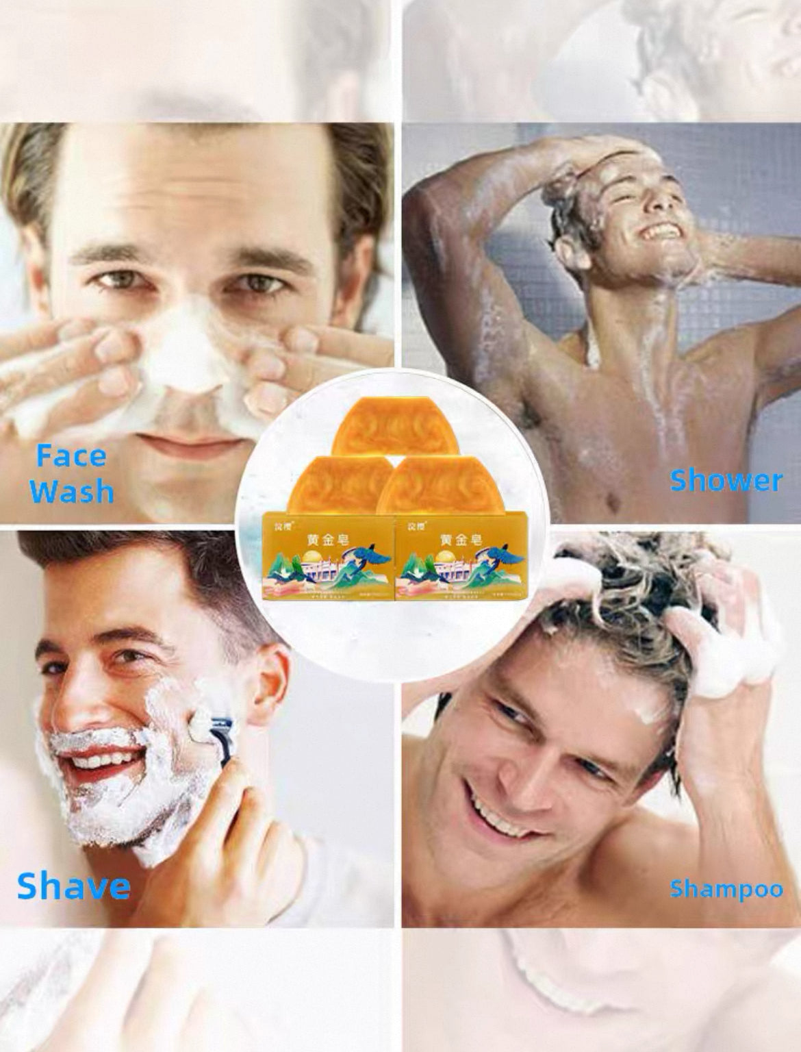Authentic Men's High-End gold Perfume soap