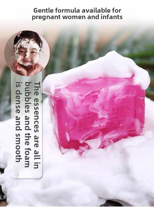 Authentic Rose body and face Bath soap,Mite Removal Deep Cleansing with Special Fragrance