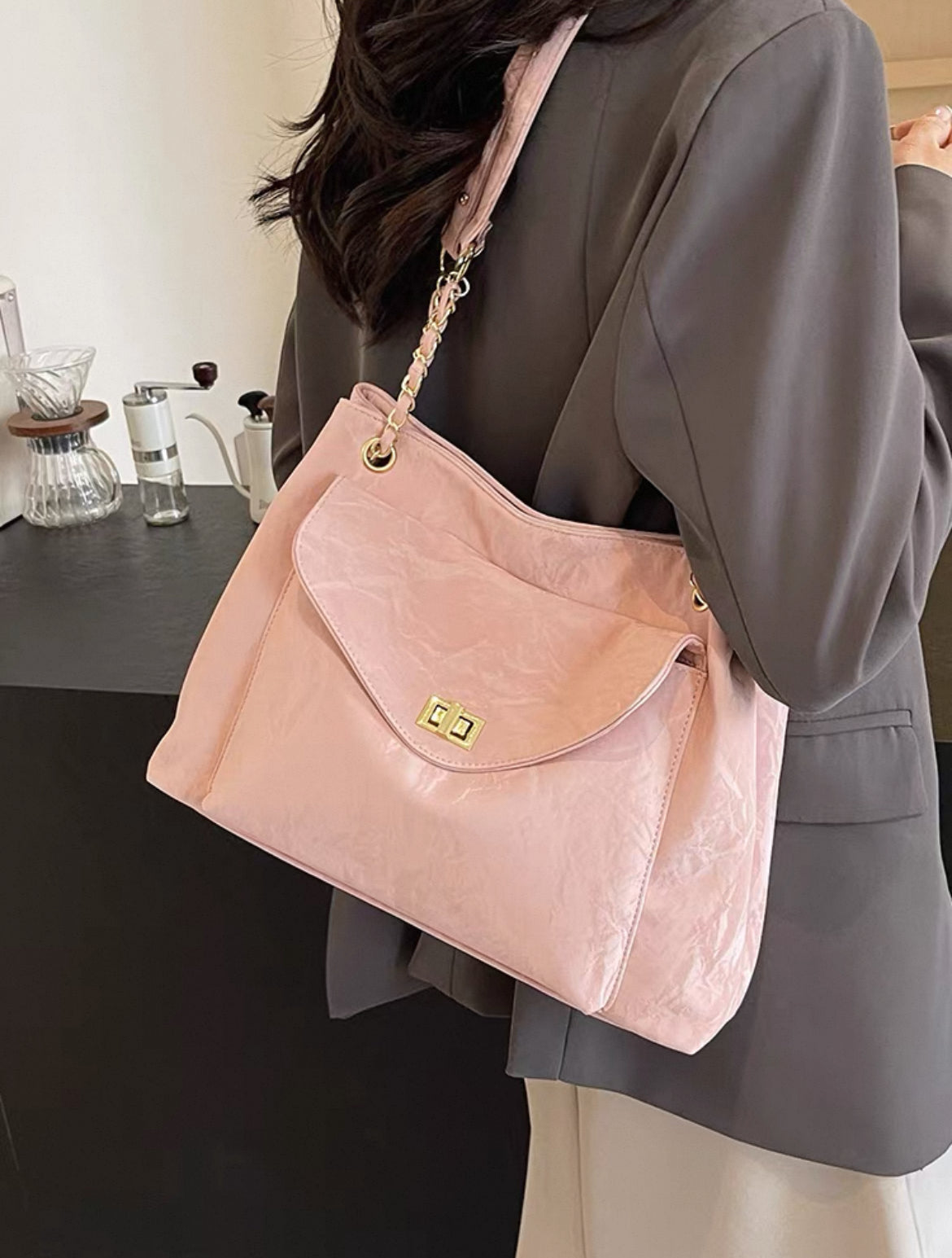 Tote bag large Capacity Autumn and Winter Can Be Crossbody Casual and Easiest for Matching in 2025