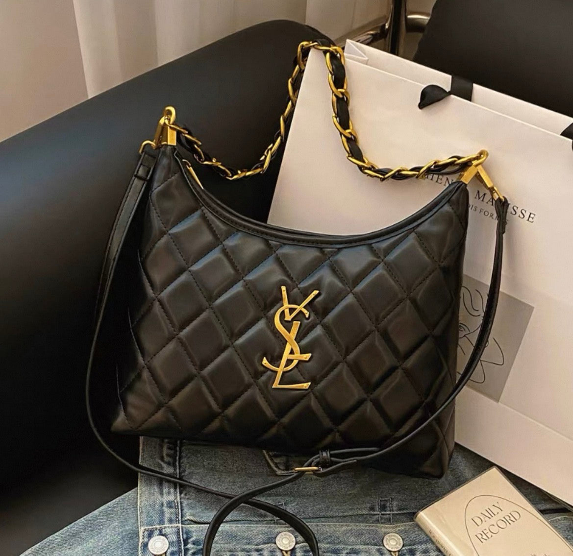 Y shoulder tote crossbody shoulder bag