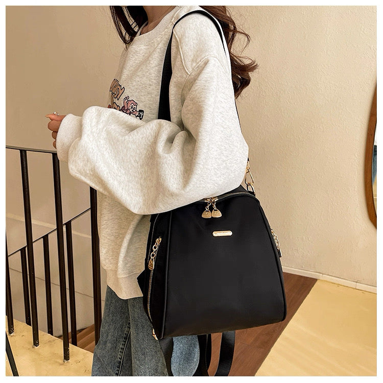 Bamboo style Waterproof Large Capacity Shoulder backpack Bag