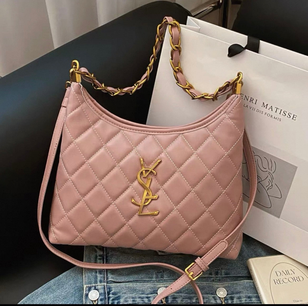 YSL Large-Capacity Versatile Armpit genuine leather bag