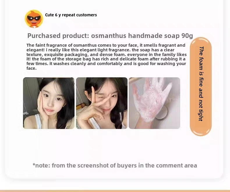 Handmade Osmanthus Essential Scented oil Soap