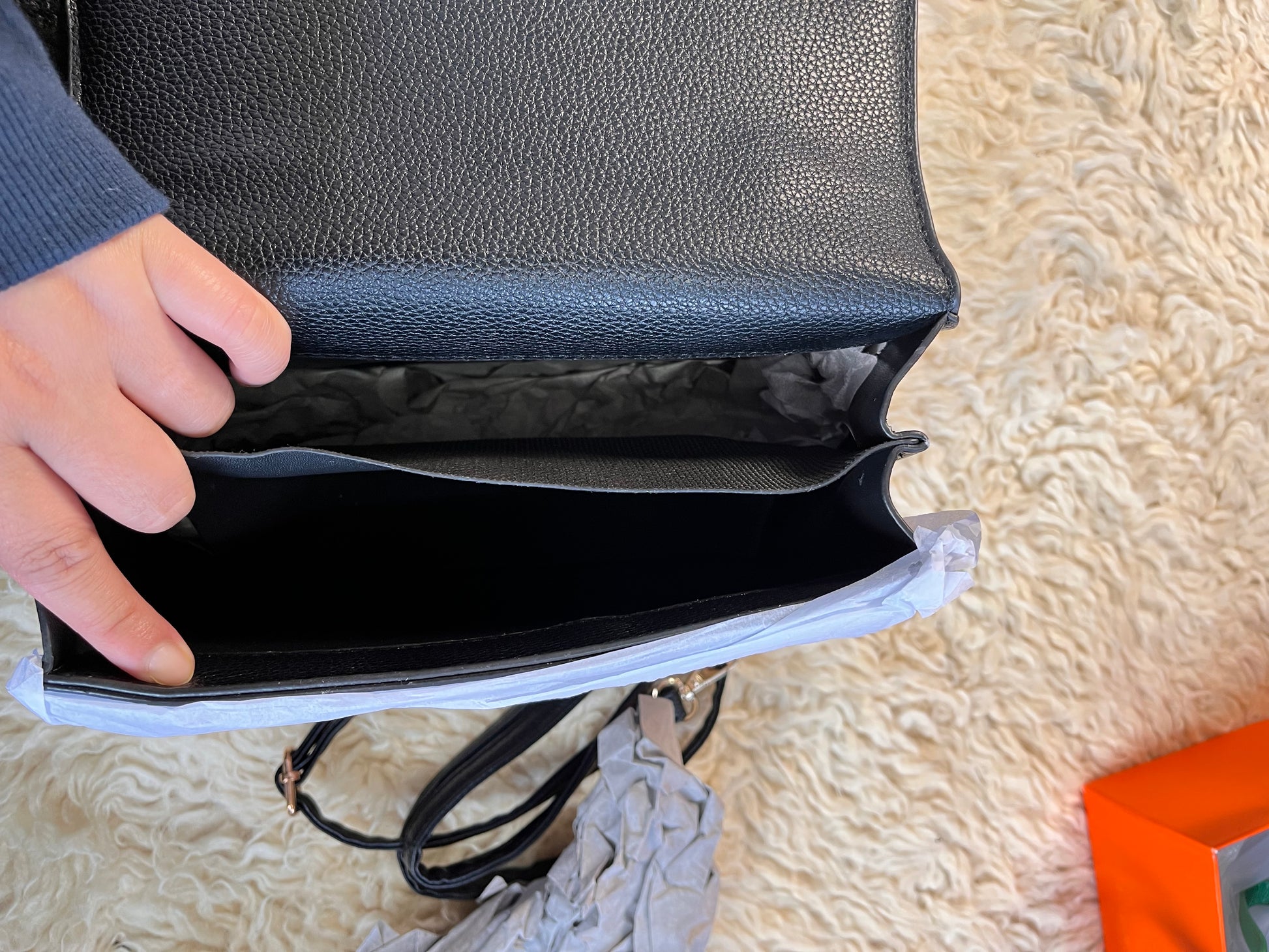 Coach leather handcarry and crossbody bag