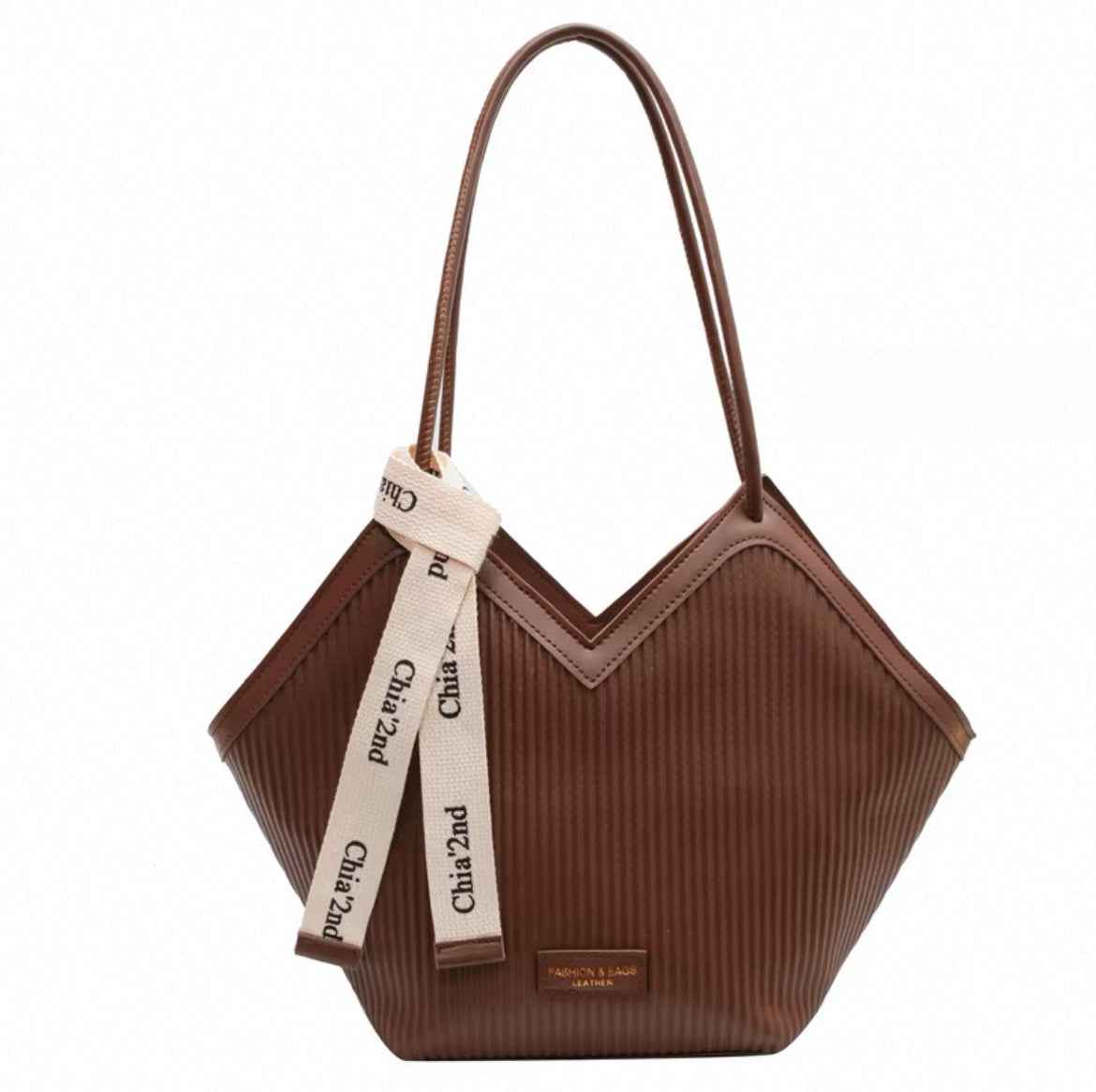 Large capacity shoulder bag with twilly