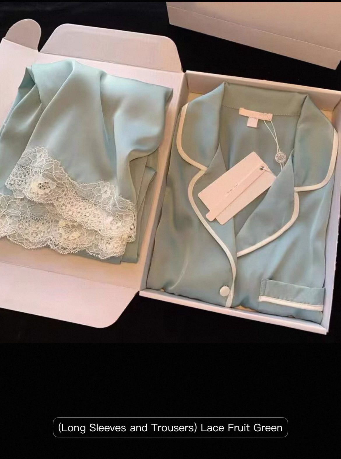 Pajamas for Women Ice Silk Long-Sleeved High-End sleepwear